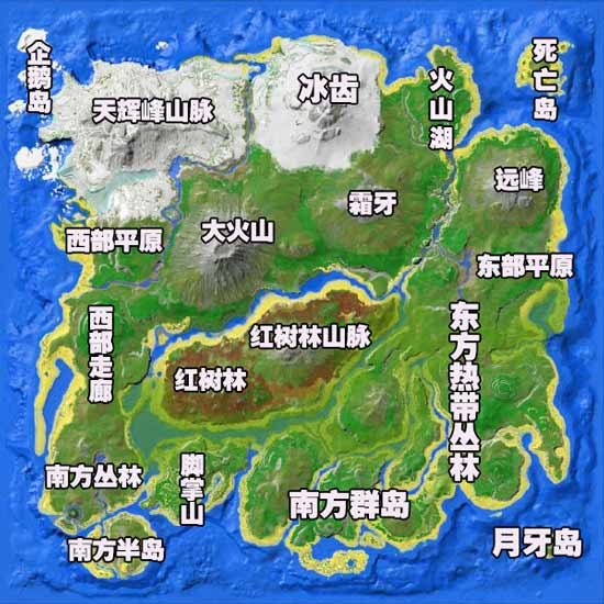 方舟生存进化地图大全 2024全地图图示详解[多图]图片1