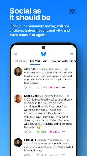 Bluesky Social安卓下载手机版软件图片1