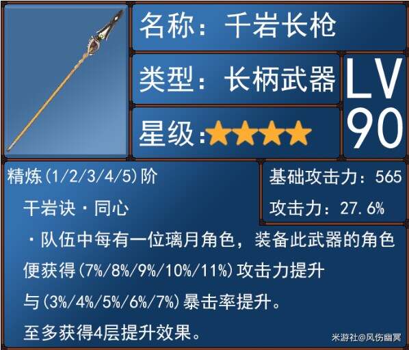 原神5.1胡桃武器推荐排行榜   胡桃武器对比评测[多图]图片4