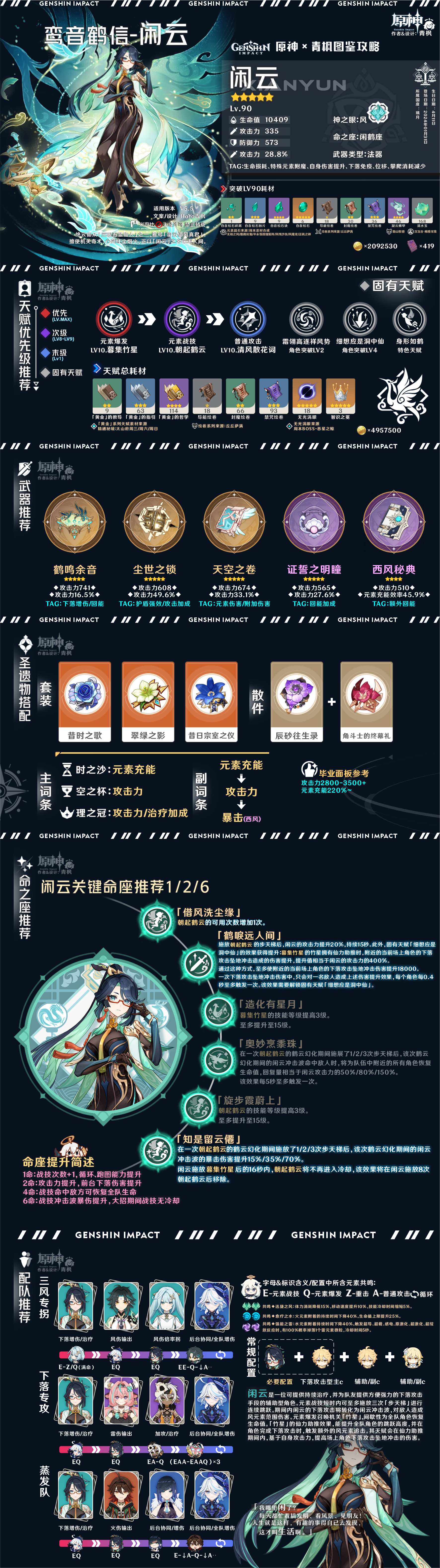 原神5.5闲云一图流最全攻略详解图片1