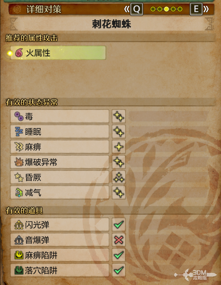 怪物猎人荒野刺花蜘蛛怎么打  刺花蜘蛛弱点及打法盘点图片3