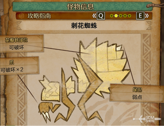 怪物猎人荒野刺花蜘蛛怎么打  刺花蜘蛛弱点及打法盘点图片2