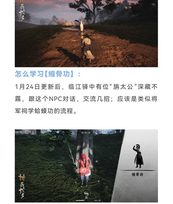 燕云十六声缩骨功怎么获得  奇术缩骨功获取攻略图片2
