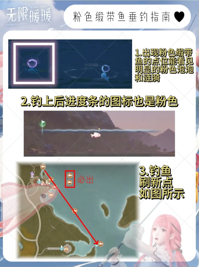 无限暖暖粉色缎带鱼在哪里钓   粉色缎带鱼兑换奖励机制及位置[多图]图片3