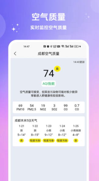 小橙每日天气app图3