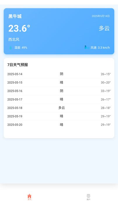黑猫天气助手app图3