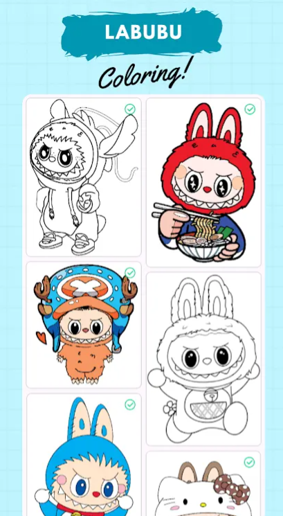 拉布布数字填色游戏图2