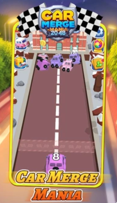 汽车合并狂热2048红包版图1